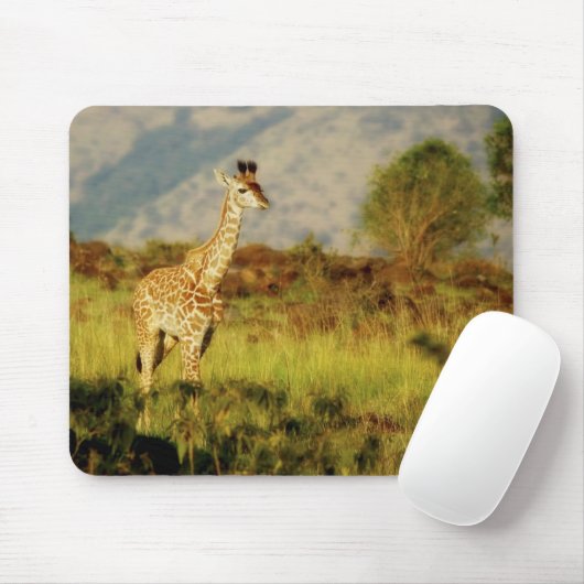 ベビーのキリンの野性生物のmousepads マウスパッド (マウス)