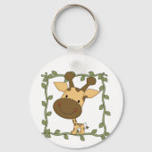 ベビーのキリンのTシャツおよびギフト キーホルダー (正面)
