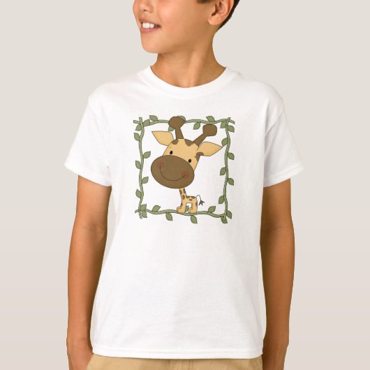 ベビーのキリンのTシャツおよびギフト Tシャツ (正面)