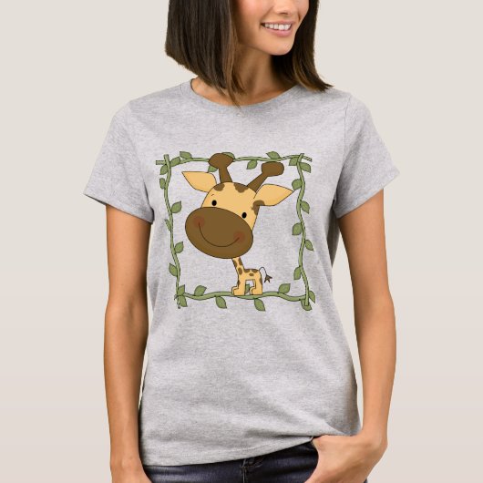 ベビーのキリンのTシャツおよびギフト Tシャツ (正面)