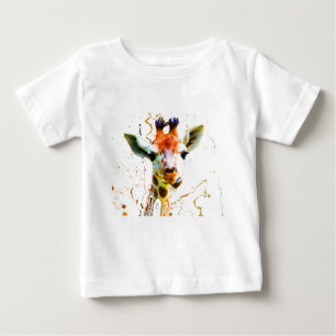 ベビーのキリン ベビーTシャツ