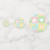 ベビーのキルトテーブル紙吹雪 コンフェッティ (正面)