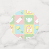 ベビーのキルトテーブル紙吹雪 コンフェッティ (スモール正面)