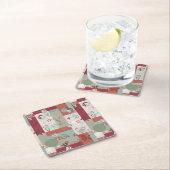 ベビーのキルトパターン2 スクエアペーパーコースター (インサイチュ)