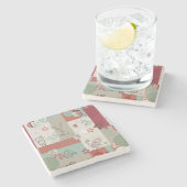 ベビーのキルトパターン2 ストーンコースター (横)