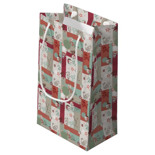 ベビーのキルトパターン2 スモールペーパーバッグ (裏面アングル)