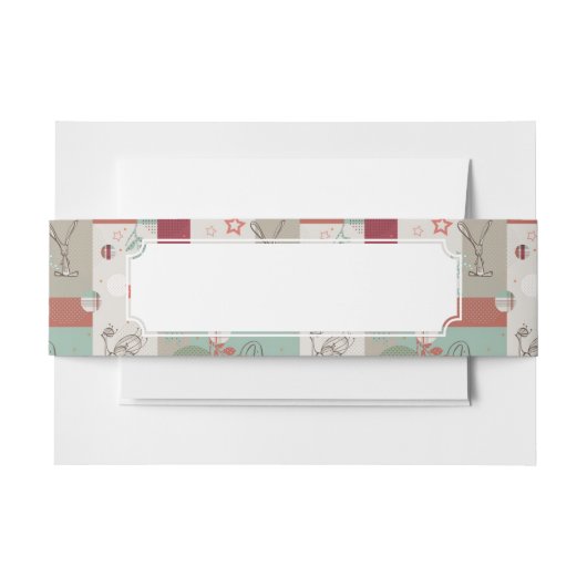 ベビーのキルトパターン2 招待状ベリーバンド (正面例)