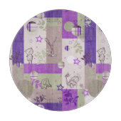 ベビーのキルトパターン カッティングボード (正面)