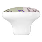 ベビーのキルトパターン セラミックノブ (側面)