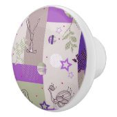 ベビーのキルトパターン セラミックノブ (右)