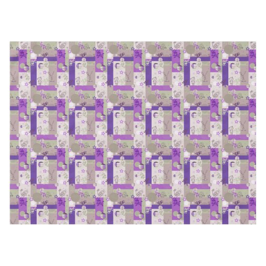 ベビーのキルトパターン テーブルクロス (正面(横))