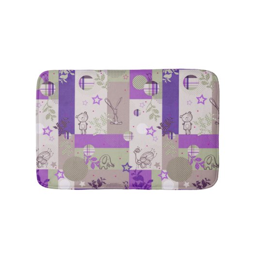 ベビーのキルトパターン バスマット (正面)