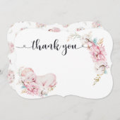 ベビーのギフトのサンキューカード サンキューカード (正面/裏面)