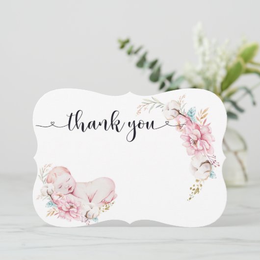 ベビーのギフトのサンキューカード サンキューカード (スタンド正面)