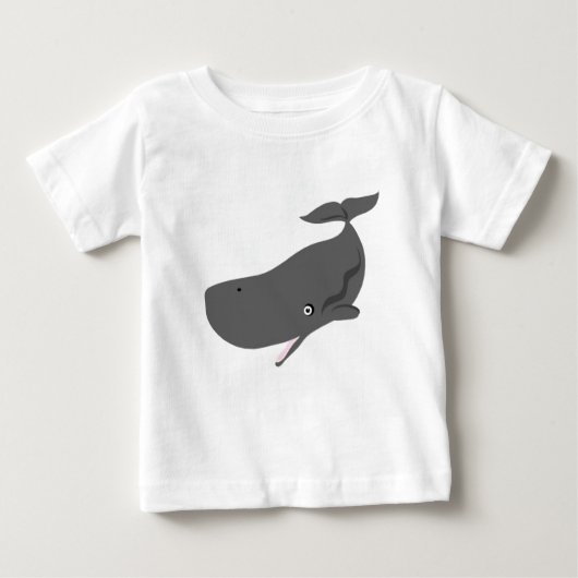 ベビーのクジラ ベビーTシャツ (正面)