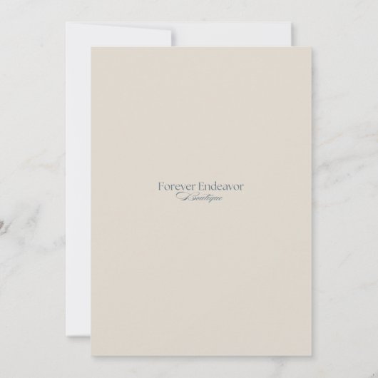 ベビーのグレースブルーとピンクの赤ちゃんシャワー 招待状 (裏面)