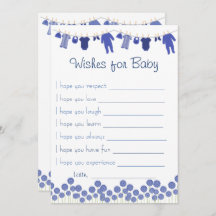 ベビーのゲームのための海軍ベビーシャワーの願い