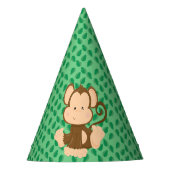 ベビーのサファリ動物のパーティー|猿 パーティーハット (正面)