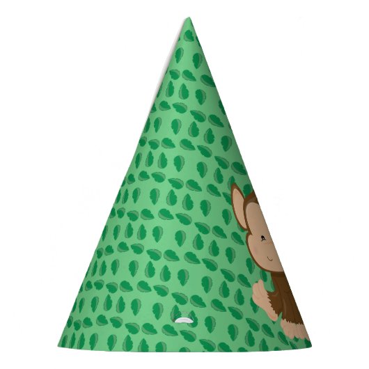 ベビーのサファリ動物のパーティー|猿 パーティーハット (左)