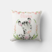 ベビーのシマウマの枕 クッション (正面)