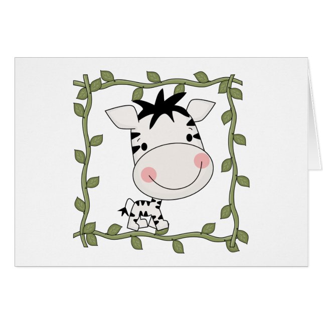 ベビーのシマウマのTシャツおよびギフト (正面横)