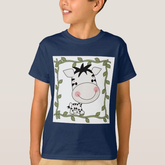 ベビーのシマウマのTシャツおよびギフト Tシャツ (正面)