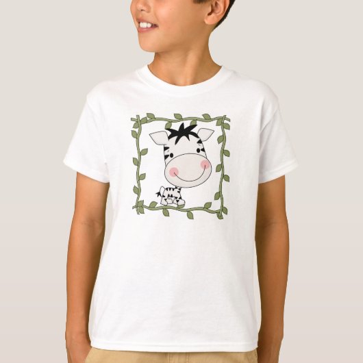 ベビーのシマウマのTシャツおよびギフト Tシャツ (正面)