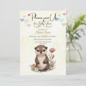 ベビーのシャワー招待状 招待状 (スタンド正面)