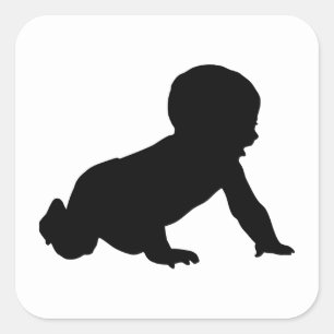 ベビーのシルエット スクエアシール