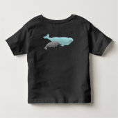 ベビーのシロイルカのクジラのTシャツのかわいい幼児のクジラの芸術 トドラーTシャツ (裏面)
