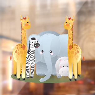 ベビーのジャングル動物  ウィンドウサイン