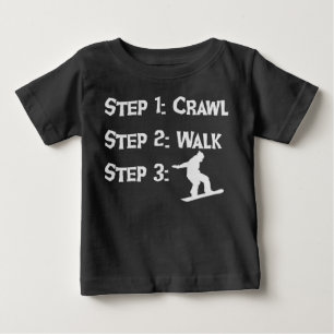 ベビーのスノーボードシャツ ベビーTシャツ