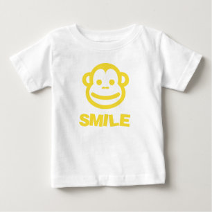 ベビーのスマイルTシャツ(生意気なサル付き) ベビーTシャツ