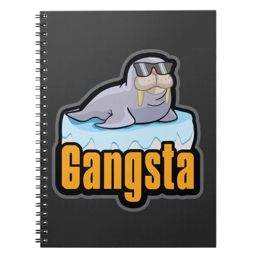ベビーのセイウチのギフトの海洋動物の動物園の北極おもしろい ノートブック (正面)