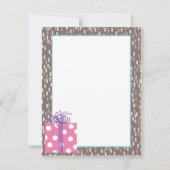 ベビーのソックス猿の誕生日はメッセージカード感謝していしています サンキューカード (裏面)