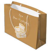 ベビーのソックス-ヒマワリ ラージペーパーバッグ (裏面アングル)