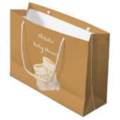 ベビーのソックス-ヒマワリ ラージペーパーバッグ (正面アングル)