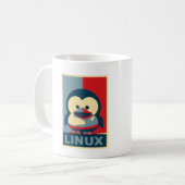 ベビーのタキシードのLinux コーヒーマグカップ (正面左)