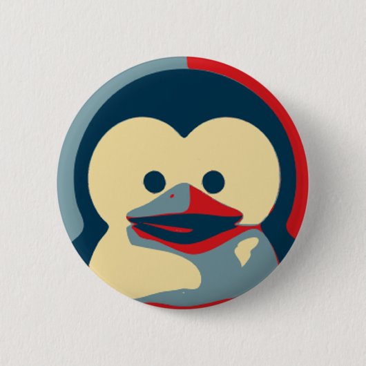 ベビーのタキシードのLinux 缶バッジ (正面)