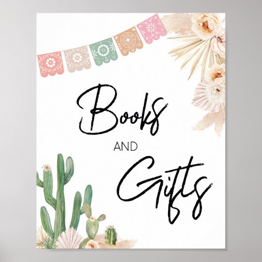 ベビーのタコBoho赤ちゃんシャワー本とギフト ポスター (正面)