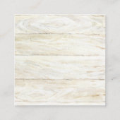 ベビーのチケットの農場の農家のモダンのシンプルのための本 スクエア名刺 (裏面)