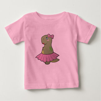ベビーのチュチュの女の子の恐竜のTレックスのボディスーツ ベビーTシャツ