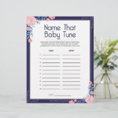 ベビーのチューニングに名前を付ける[フローラフレーム] レターヘッド (スタンド正面)