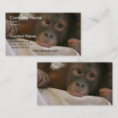 ベビーのチンパンジーの名刺 名刺 (正面/裏面)