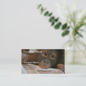 ベビーのチンパンジーの名刺 名刺 (スタンド正面)