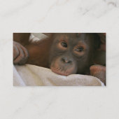 ベビーのチンパンジーの名刺 名刺 (裏面)