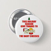 ベビーのチーズ 缶バッジ (正面&裏面)
