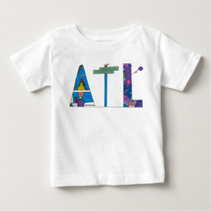 ベビーのティー アトランタ、GA (ATL) ベビーTシャツ