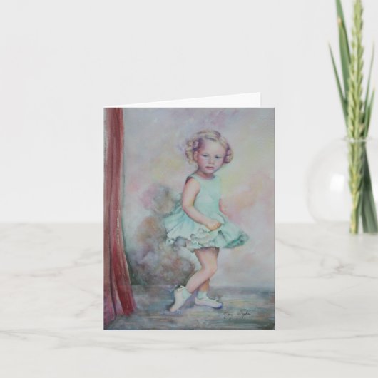 ベビーのデビューのメッセージカード カード (正面)