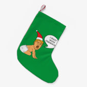 ベビーのトランプの悲鳴をもっとクリスマスプレゼントに スモールクリスマスストッキング (正面 (吊り時))